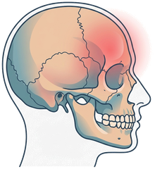 Illustration of a person holding their head in pain